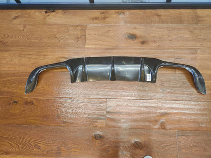 DIFFUSORE ADATTO PER MERCEDES-BENZ CLASSE C W204 2012-2014 AMG 2+2 NERO LUCIDO