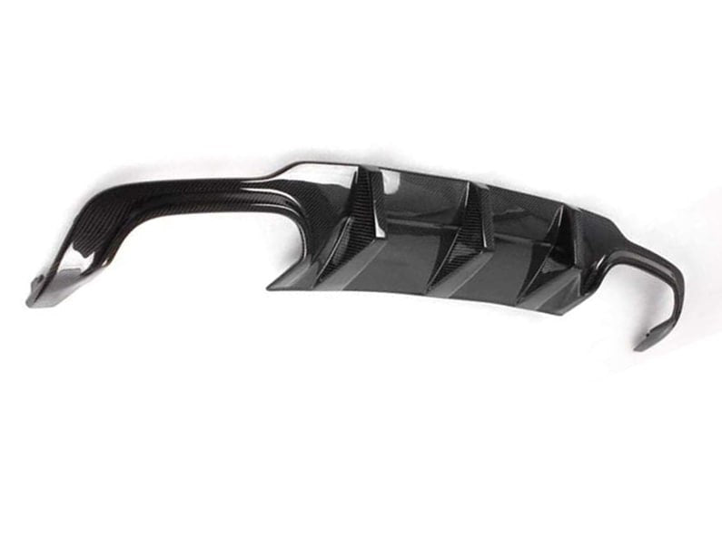 DIFFUSORE ADATTO PER MERCEDES-BENZ CLASSE C W204 2012-2014 AMG 2+2 NERO LUCIDO