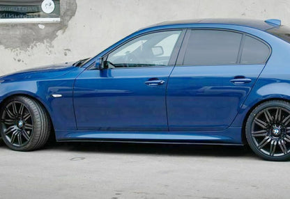 UNDER SKIRTS SUITABLE FOR BMW 5 SERIES E60 E61 2003-2010 M5 LOOK GLOSS BLACK