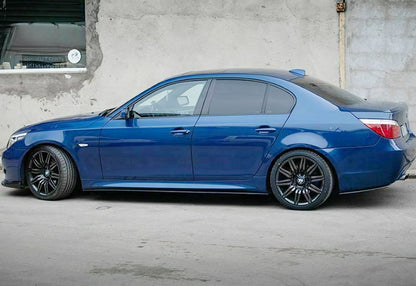 UNDER SKIRTS SUITABLE FOR BMW 5 SERIES E60 E61 2003-2010 M5 LOOK GLOSS BLACK