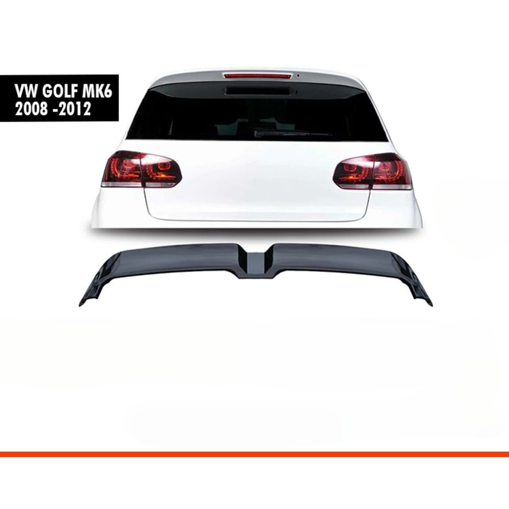 SPOILER adatto per VW GOLF 6 LOOK OETTINGER NERO LUCIDO