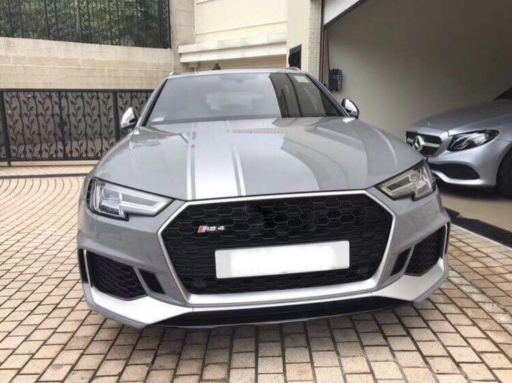 ⭐0602 GRILLE FOR AUDI rs4 A4 B9 2015-2019 RS4 LOOK SATIN EDGE⭐ 