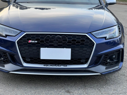 ⭐0602 GRILLE FOR AUDI rs4 A4 B9 2015-2019 RS4 LOOK SATIN EDGE⭐ 