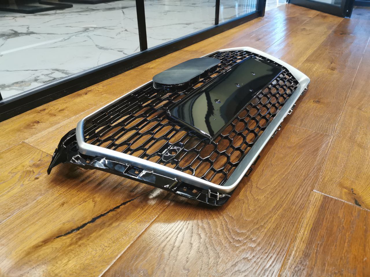 ⭐0602 GRILLE FOR AUDI rs4 A4 B9 2015-2019 RS4 LOOK SATIN EDGE⭐ 