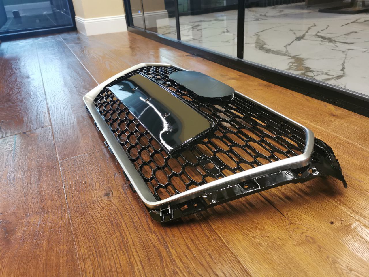 ⭐0602 GRILLE FOR AUDI rs4 A4 B9 2015-2019 RS4 LOOK SATIN EDGE⭐ 