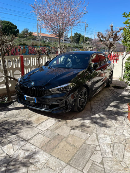 RADIATOR GRILLE KIDNEY GRILLE GLOSS BLACK SINGLE BRIDGE FOR BMW 1 SERIES F40 5