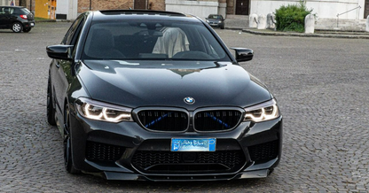 SPLITTER ADATTO PER BMW SERIE 5 F90 M5 (G30 G31) 2017-2020 LOOK NERO LUCIDO