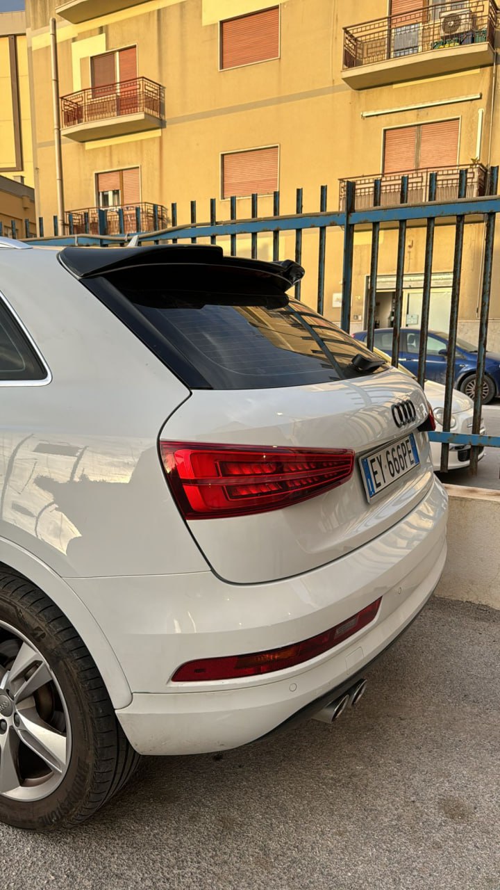 SPOILER ADATTO PER AUDI Q3 8U 2011-2018 LOOK RS DESIGN GREZZO