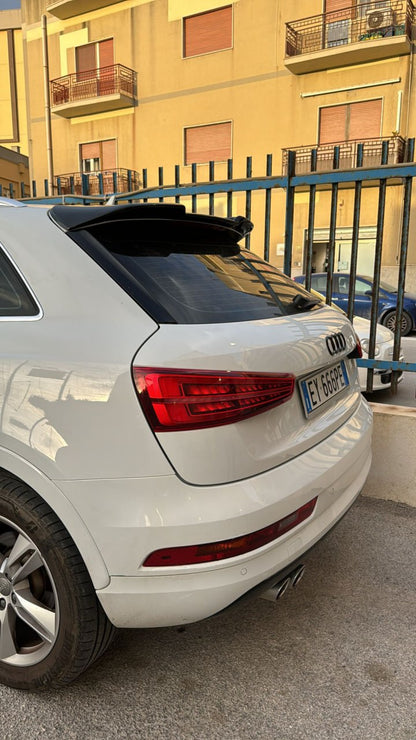 SPOILER ADATTO PER AUDI Q3 8U 2011-2018 LOOK RS DESIGN GREZZO