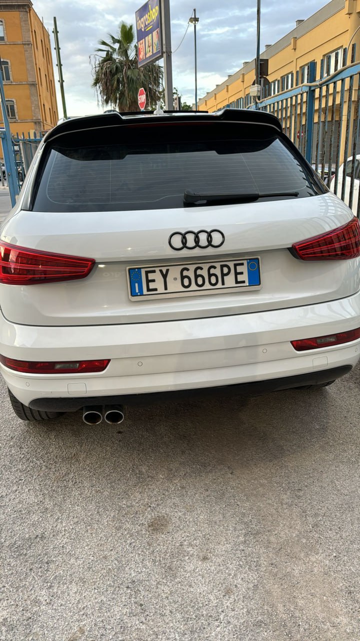 SPOILER ADATTO PER AUDI Q3 8U 2011-2018 LOOK RS DESIGN GREZZO
