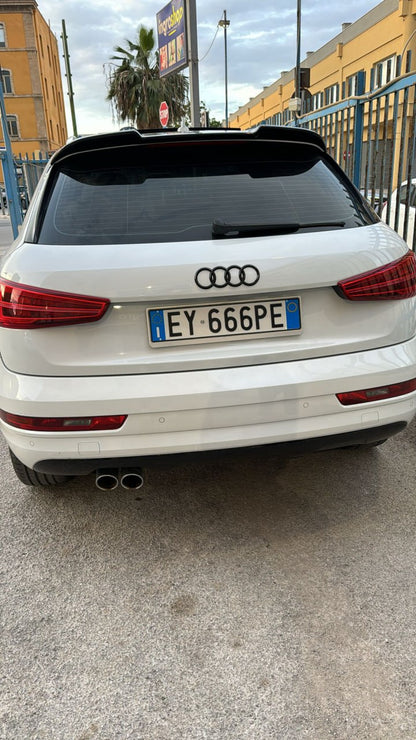 SPOILER ADATTO PER AUDI Q3 8U 2011-2018 LOOK RS DESIGN GREZZO
