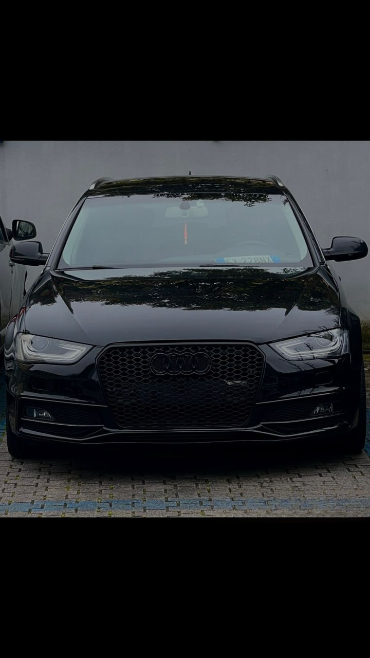 GRIGLIA ANTERIORE AUDI A4 B8 2012 AL 2015 RS4 NIDO D'APE NERA - NO LOGO black