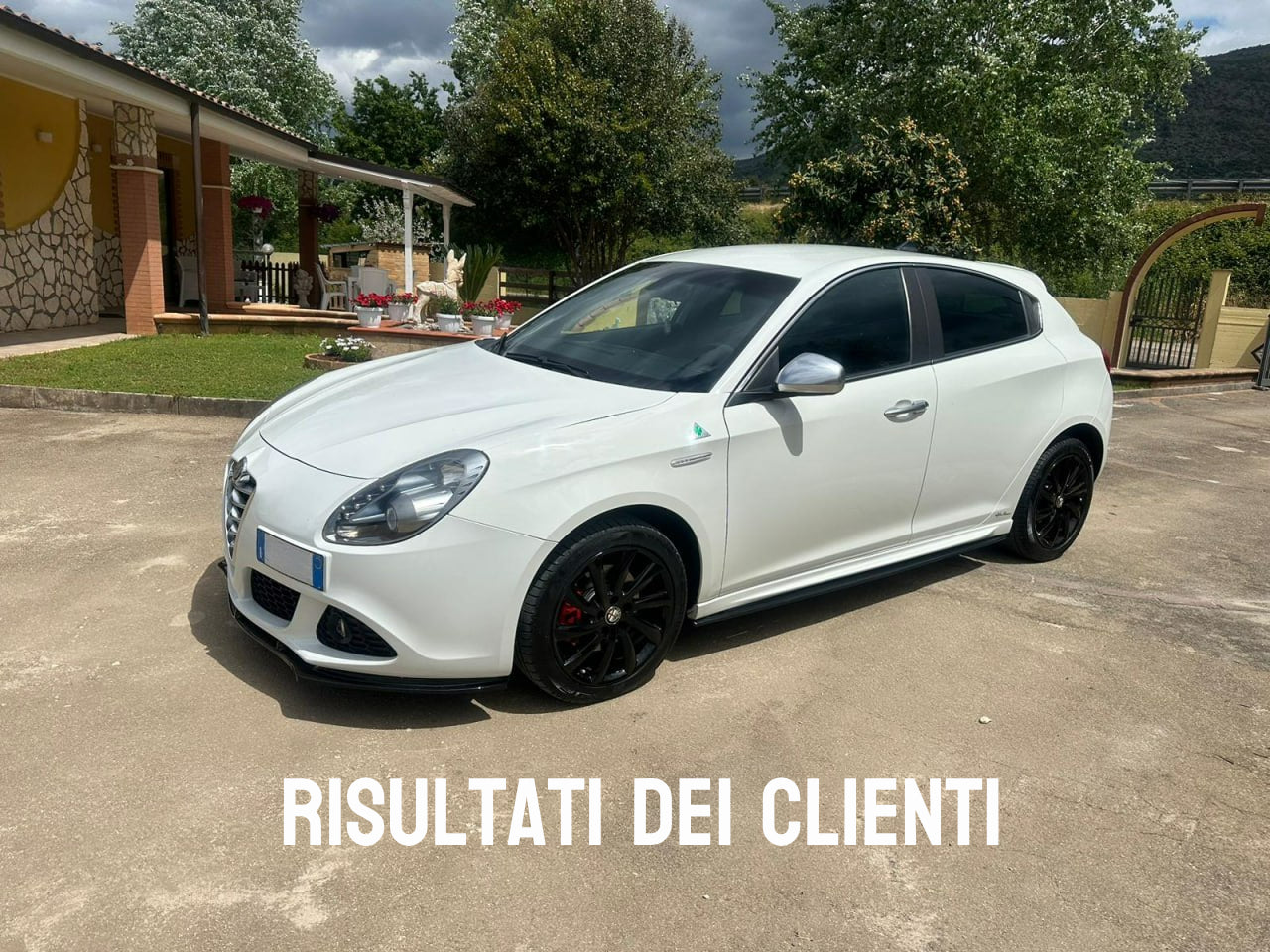 3 PIECE SPLITTER SUITABLE FOR ALFA ROMEO 147 GLOSSY BLACK LOOK SPORTY DESIGN