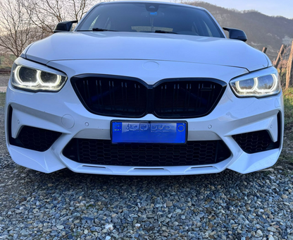 PARAURTI ANTERIORE ADATTO PER BMW SERIE 1 F20 F21 LCI 2015-2019 LOOK M2