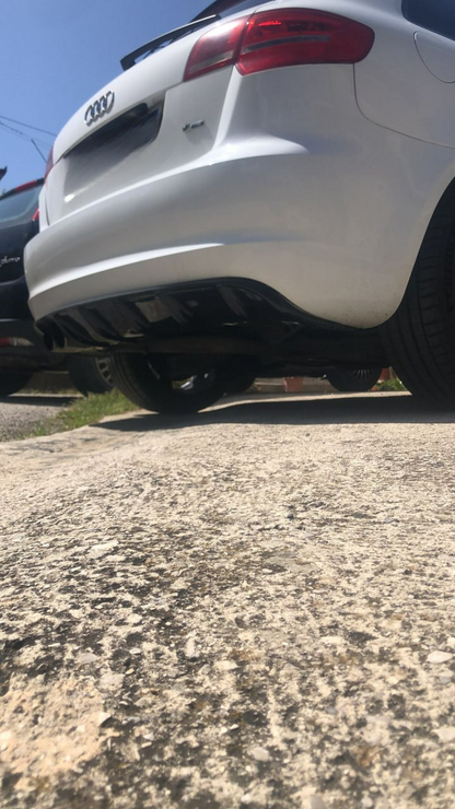 REAR S3 UNDER BUMPER AUDI A3 8P 3 DOORS 2004-2008 DIFFUSER