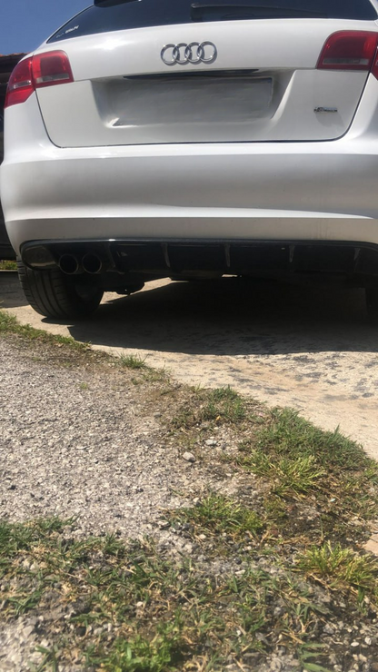 REAR S3 UNDER BUMPER AUDI A3 8P 3 DOORS 2004-2008 DIFFUSER