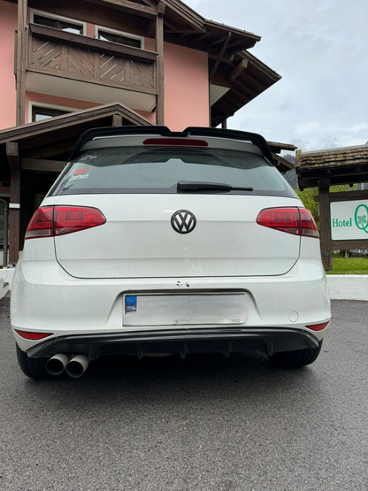 SPLITTER SUITABLE FOR GOLF 7 - 7.5 2012-2019 GLOSSY BLACK LOOK TOP SPORTY DESIGN 