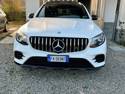 GRIGLIA ANTERIORE ADATTA PER MERCEDES GLC C253 X253 2015-2018 PROFILI SATINATI