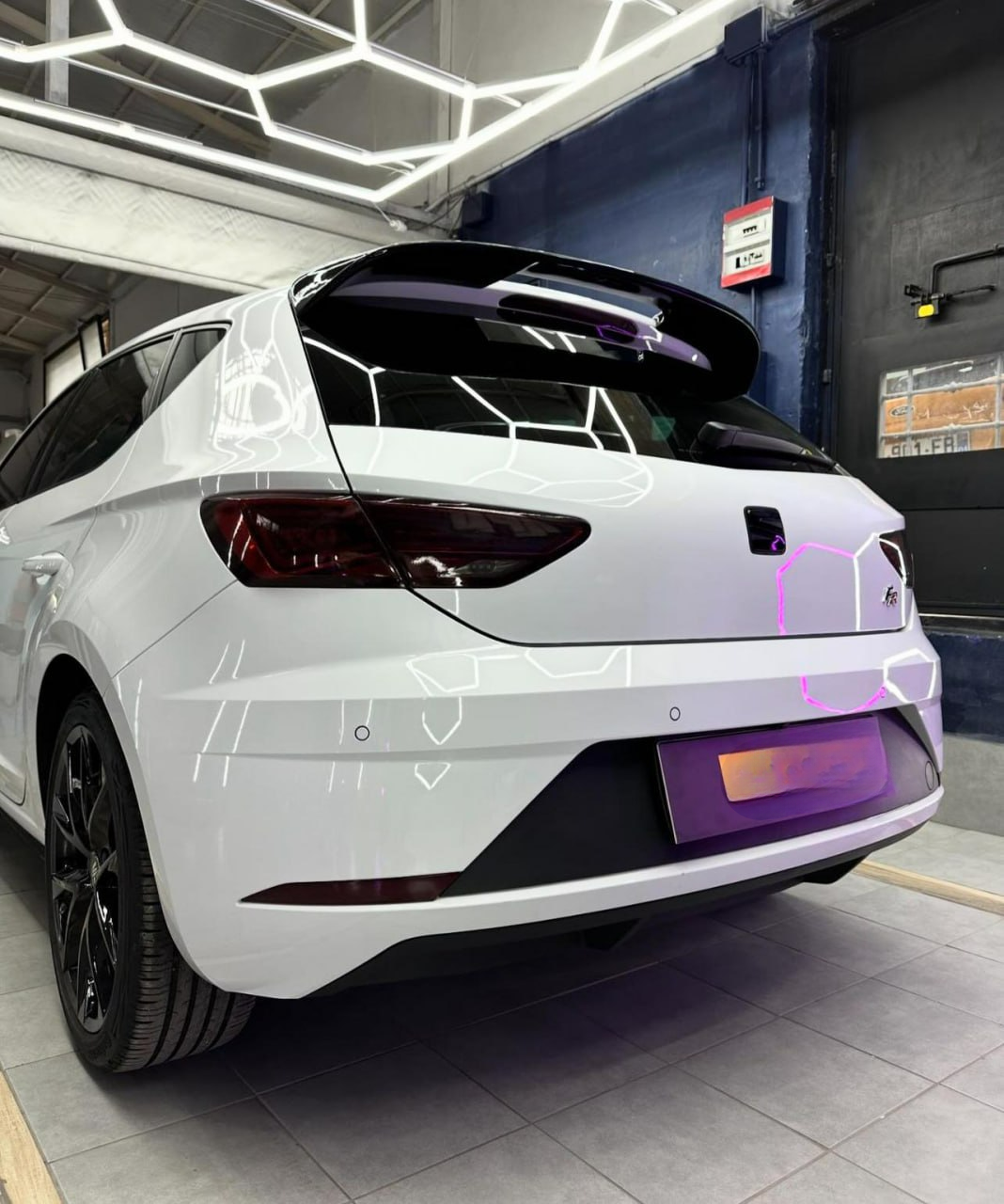 SPOILER SOTTO PARAURTI ANTERIORE LAMA SEAT LEON 5F 2017+ CUPRA FR NERO SPLITTER