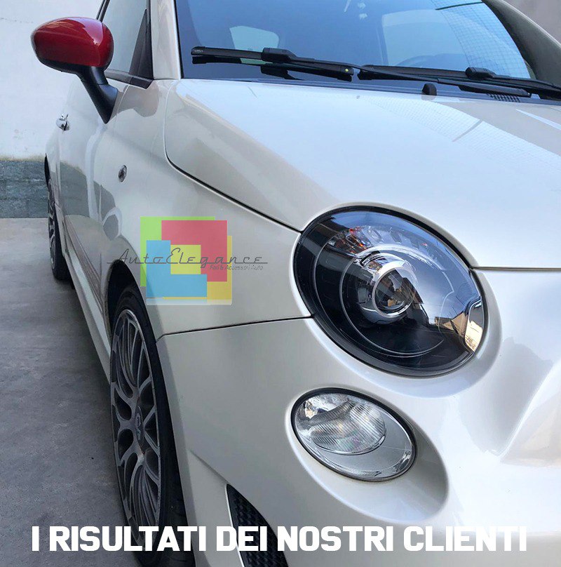 Coppia fari adatti per Fiat 500 neri