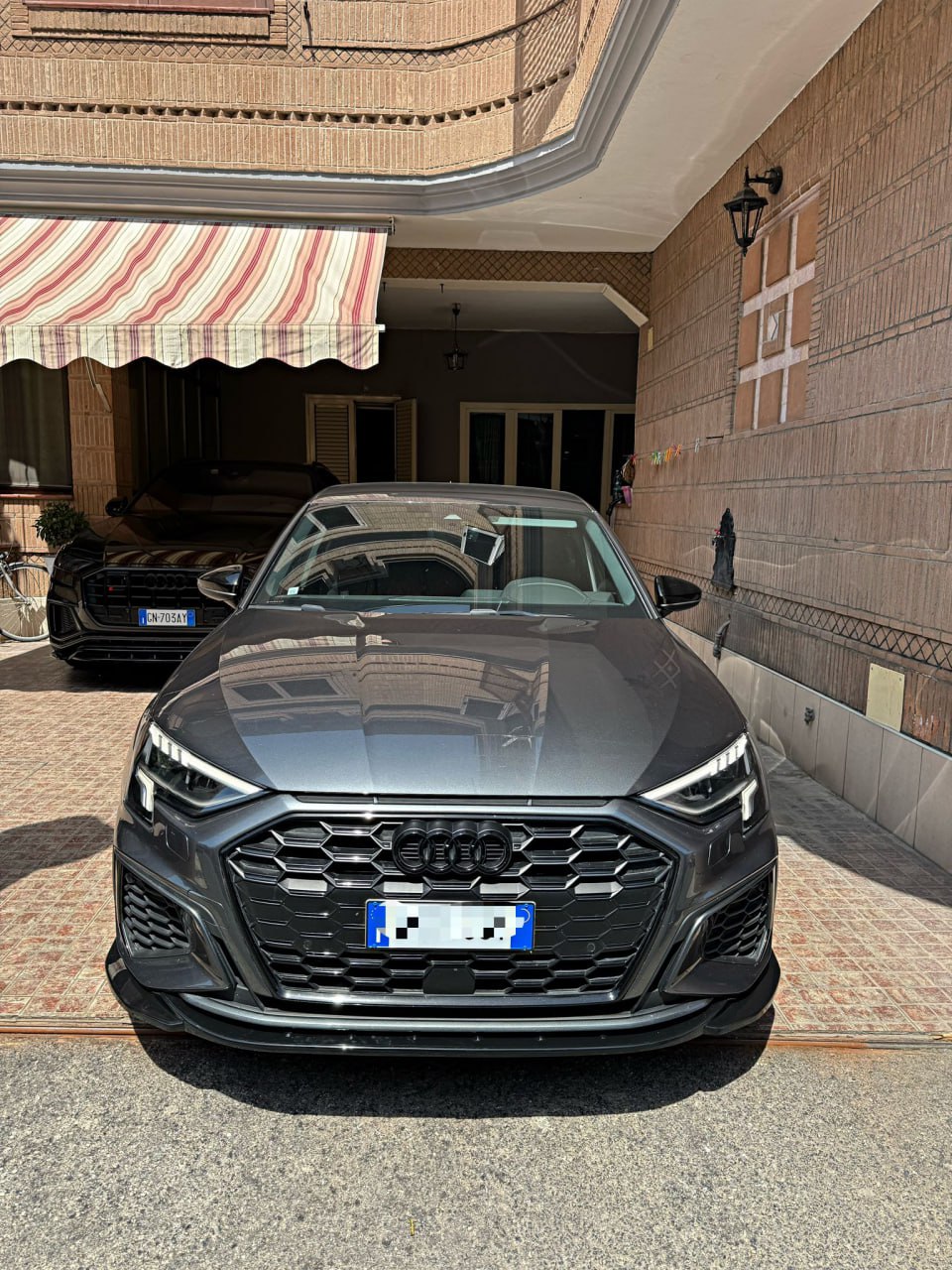 FRONT SPLITTER SUITABLE FOR AUDI A3 S3 8Y 2020+ SPORTY LOOK 