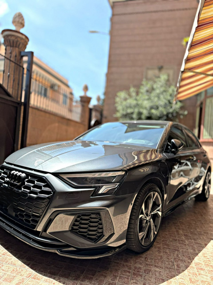 FRONT SPLITTER SUITABLE FOR AUDI A3 S3 8Y 2020+ SPORTY LOOK 