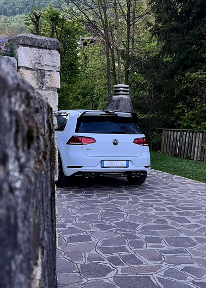 DIFFUSORE ADATTO PER VW GOLF 7.5 LOOK RLINE TERMINALI 2+2 (LISCIO)