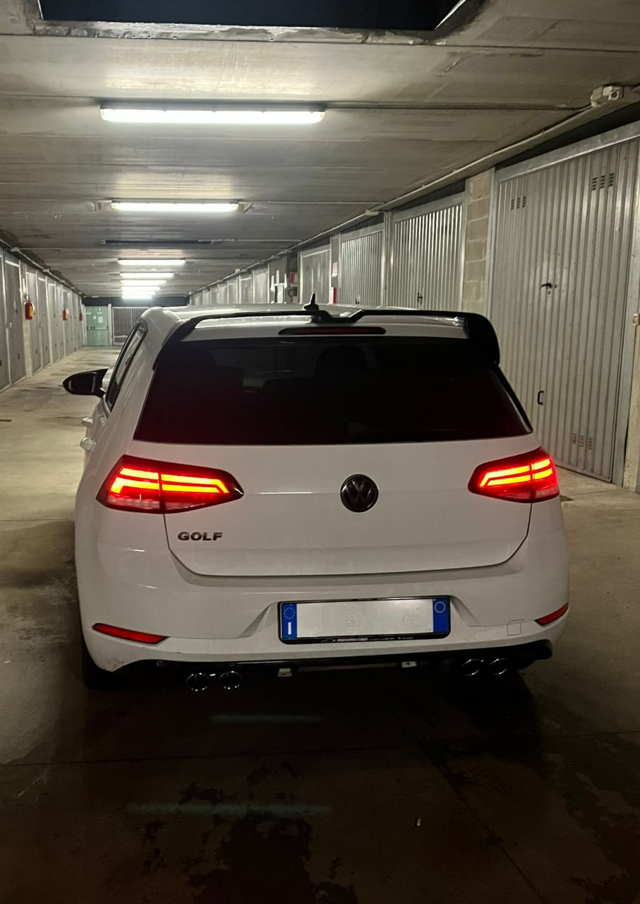 SPOILER TETTO ADATTO PER VW GOLF 7 VII 2012-2019 LOOK RLINE NERO LUCIDO ABS