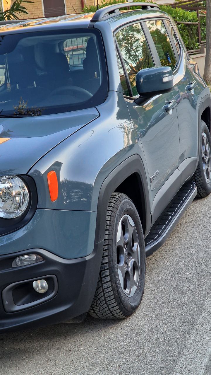 PEDANE LATERALI ADATTE PER JEEP RENEGADE DESIGN SPORTIV LOOK NERO