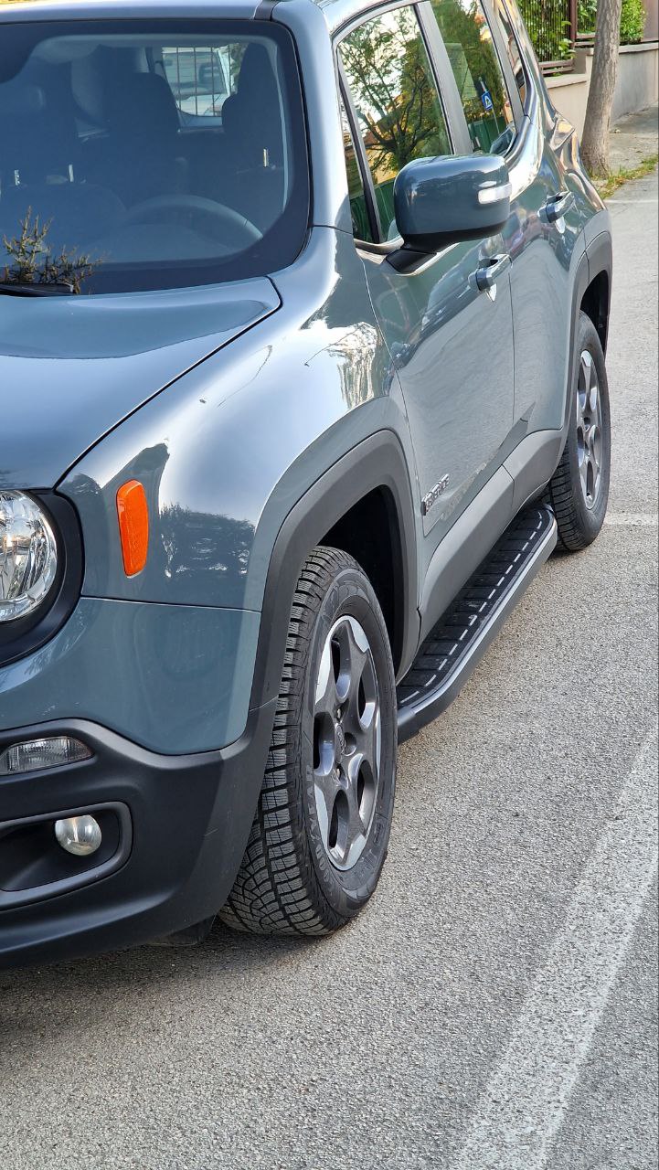 PEDANE LATERALI ADATTE PER JEEP RENEGADE DESIGN SPORTIV LOOK NERO