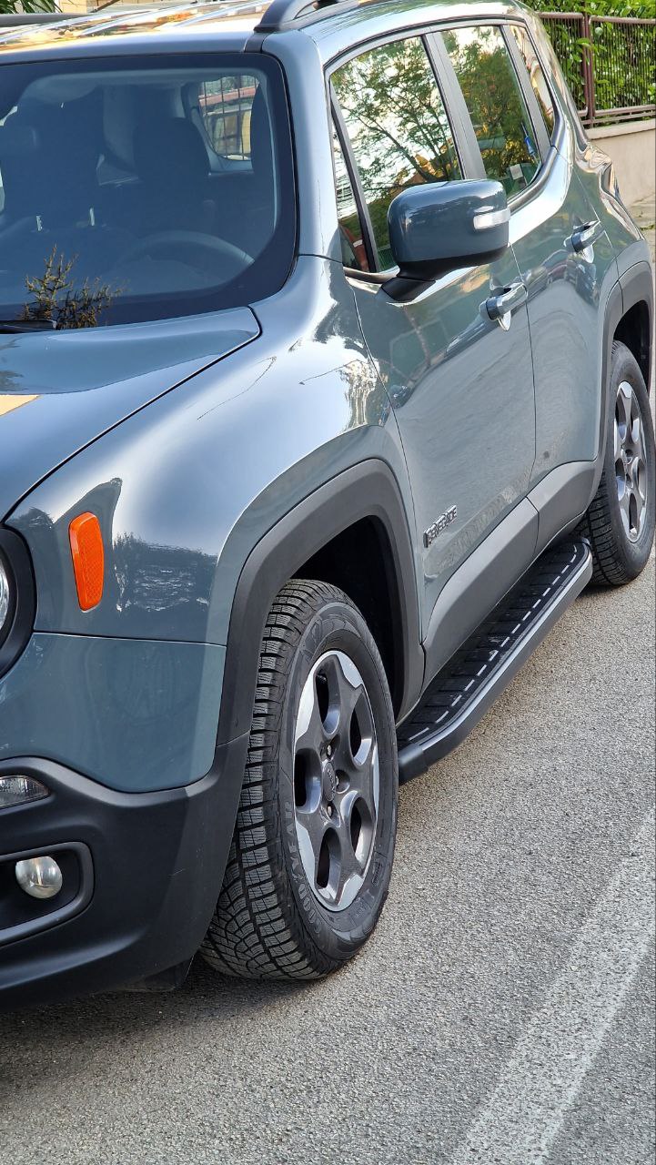 PEDANE LATERALI ADATTE PER JEEP RENEGADE DESIGN SPORTIV LOOK NERO
