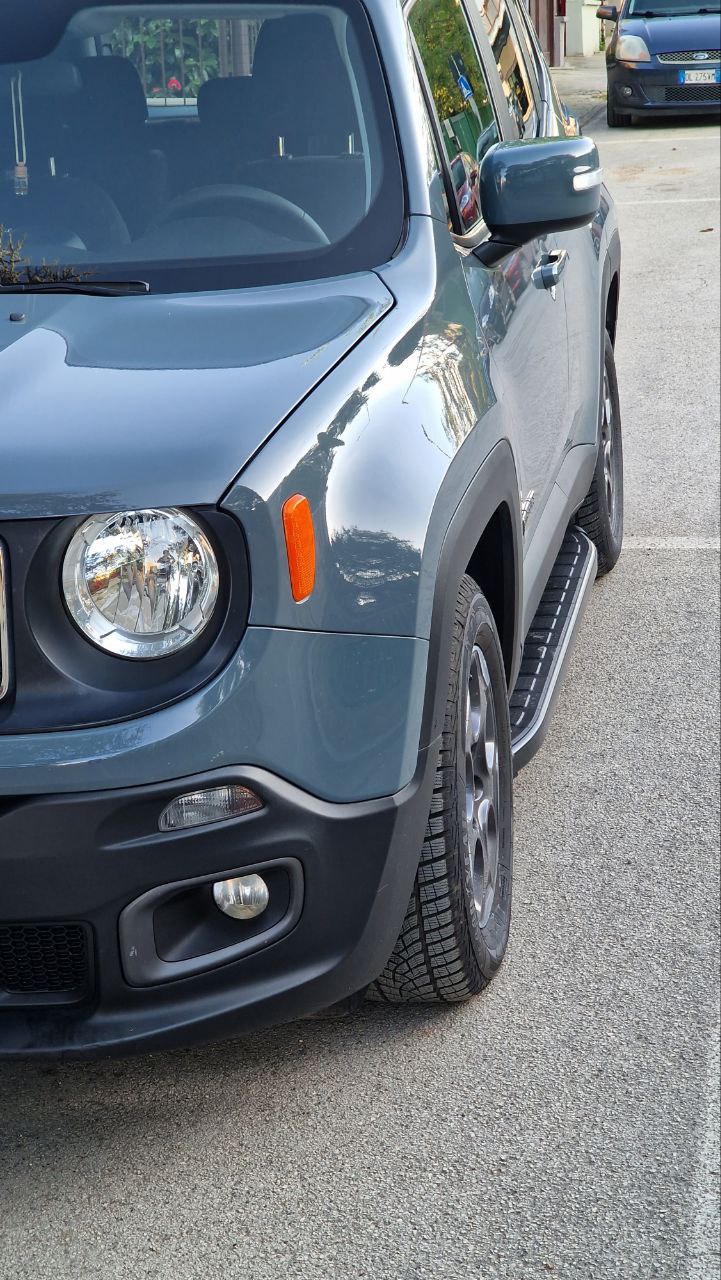 PEDANE LATERALI ADATTE PER JEEP RENEGADE DESIGN SPORTIV LOOK NERO