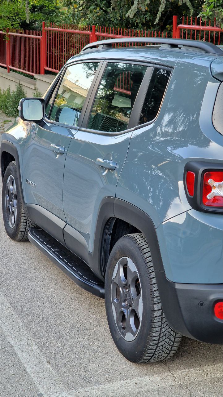PEDANE LATERALI ADATTE PER JEEP RENEGADE DESIGN SPORTIV LOOK NERO