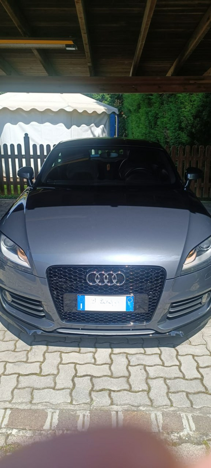 FRONT BUMPER BLADE FOR AUDI TT 8J ABS GLOSS BLACK LIP SPLITTER ..-