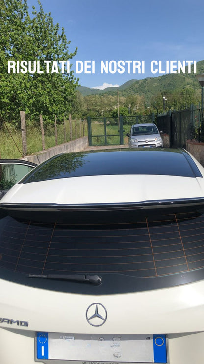 ROOF SPOILER WING SUITABLE FOR MERCEDES-BENZ A-CLASS W176 GLOSSY BLACK LOOK 
