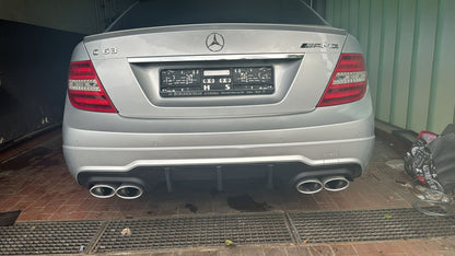DIFFUSORE ADATTO PER MERCEDES CLASSE C W204 AMG 12-14 LOOK NERO DESIGN SPORTIVO