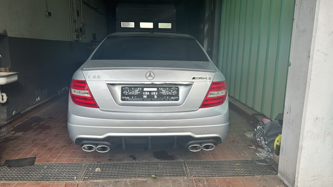 DIFFUSORE ADATTO PER MERCEDES CLASSE C W204 AMG 12-14 LOOK NERO DESIGN SPORTIVO