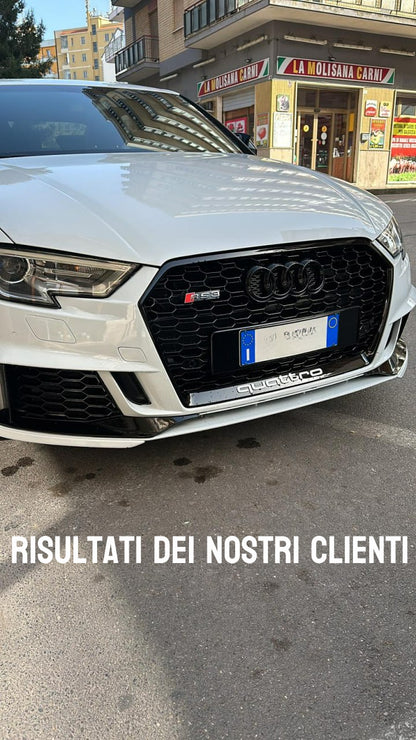 GRIGLIA ADATTA PER AUDI A3 8V 2017-2020 LOOK RS3 LOOK NERO LUCIDA 0033