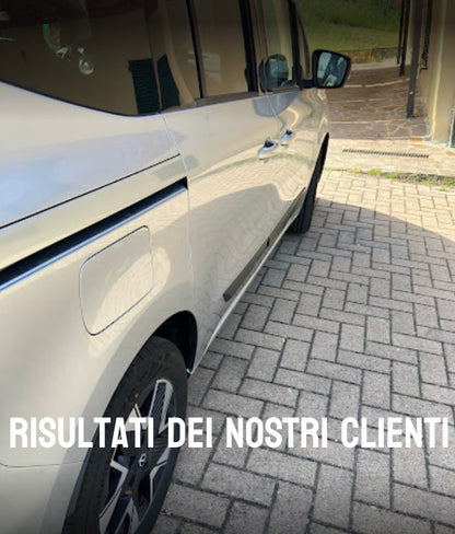 PARACOLPI UNIVERSALI 4 PEZZI ADATTI PER OPEL CORSA F NERO OPACO 160CM-,-