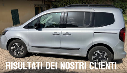 PARACOLPI UNIVERSALI 4 PEZZI ADATTI PER OPEL CORSA F NERO OPACO 160CM-,-