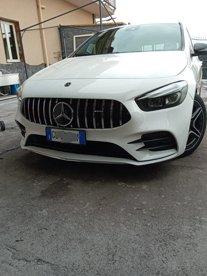 GRIGLIA ADATTA PER MERCEDES CLASSE B W247 AMG CROMATA SENZA CAMERA