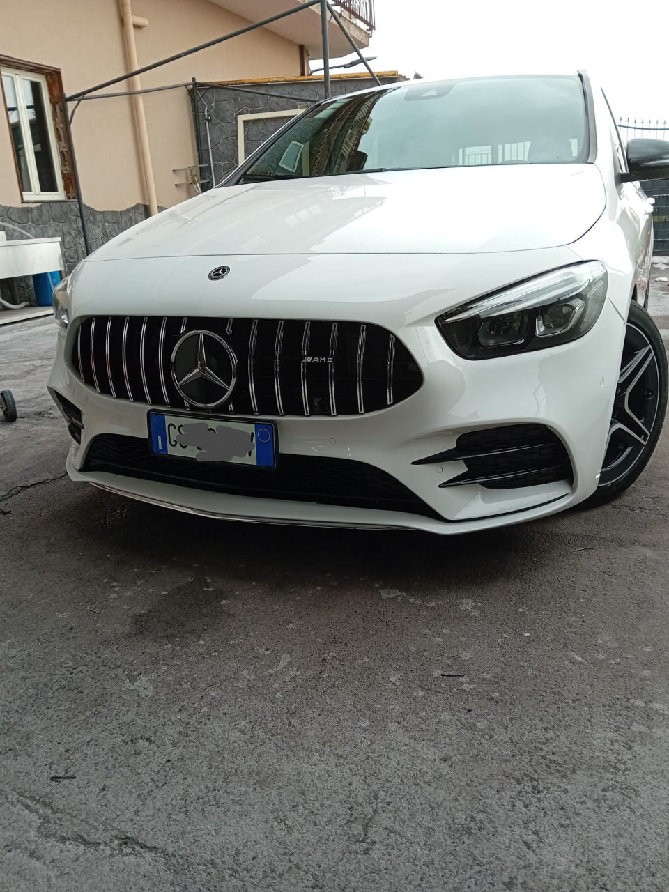 ⭐GRIGLIA ADATTA PER MERCEDES CLASSE B W247 AMG CROMATA SENZA CAMERA⭐