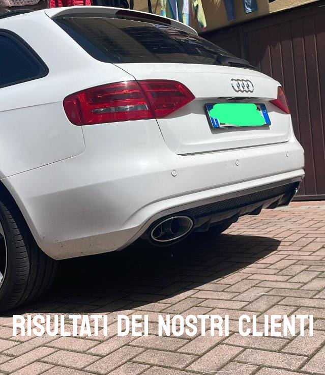DIFFUSORE ADATTO PER AUDI A4 B8 2011-2015 LIFT STANDARD LOOK RS4 DESIGN SPORTIVO