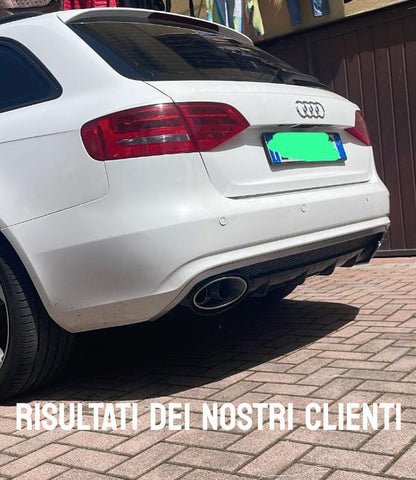DIFFUSORE ADATTO PER AUDI A4 B8 2011-2015 LIFT STANDARD LOOK RS4 DESIGN SPORTIVO