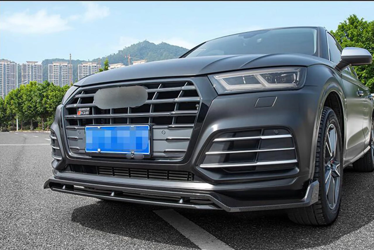 SPLITTER ADATTO PER AUDI Q5 FY 2017-2020 NERO LUCIDO (4 PEZZI)