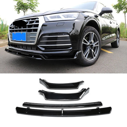 SPLITTER ADATTO PER AUDI Q5 FY 2017-2020 NERO LUCIDO (4 PEZZI)