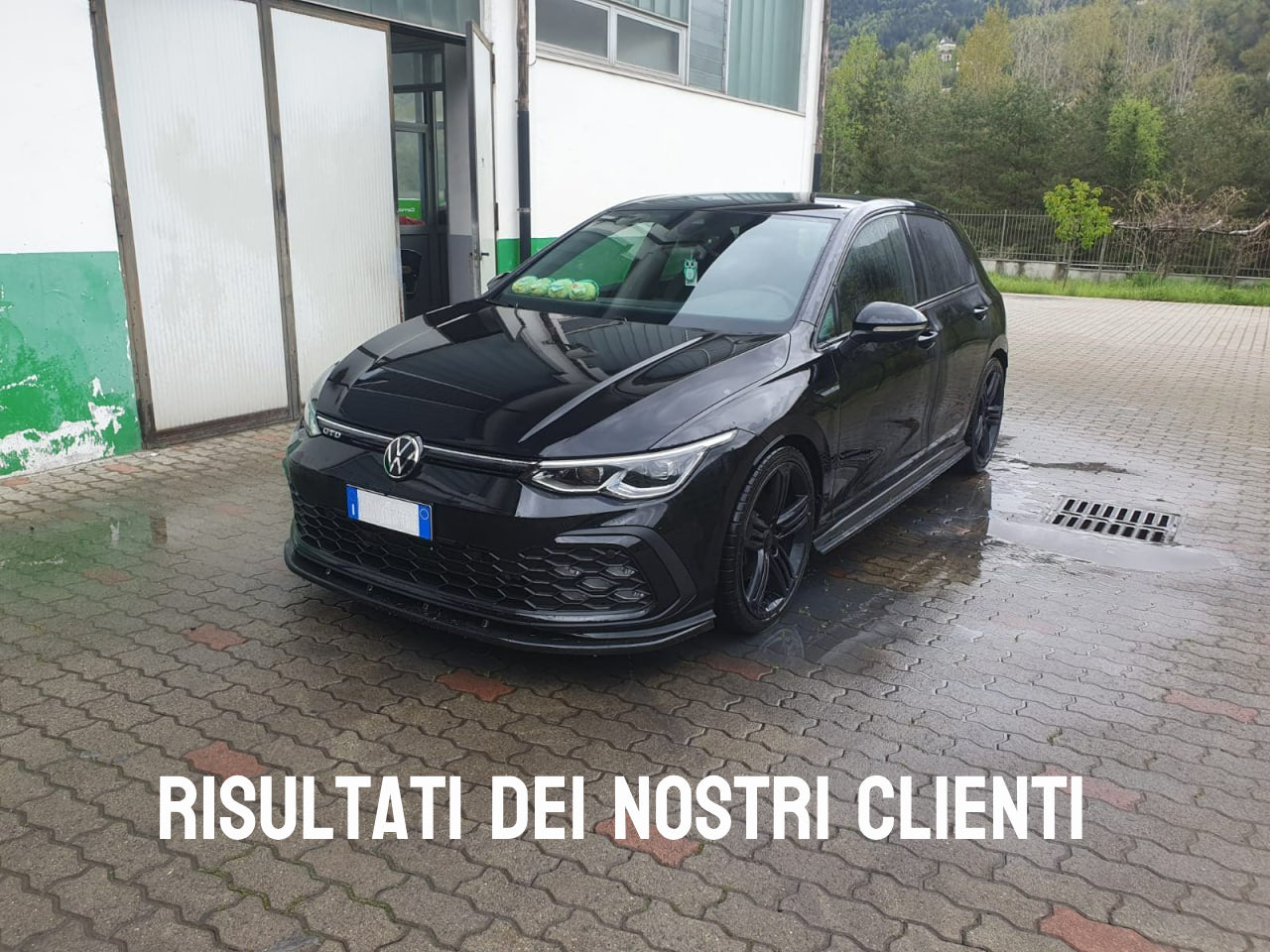 SPLITTER SUITABLE FOR VW GOLF 8 GTI GTD RLINE LOOK GLOSSY BLACK SPORTY DESIGN 