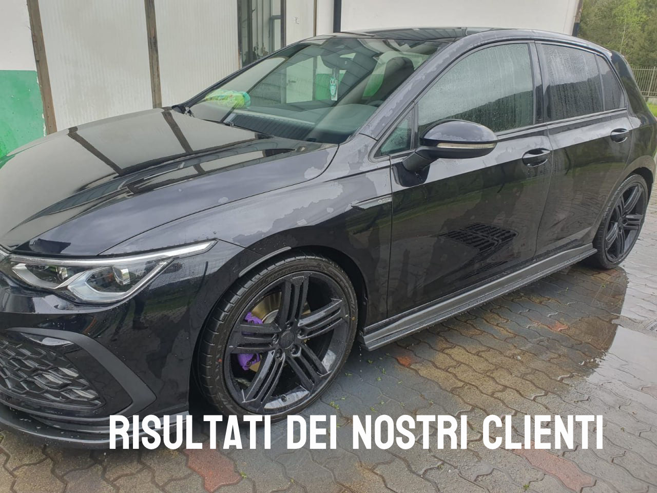 SOTTO MINIGONNE ADATTE PER GOLF 7 7.5 2012-2020 NERO LUCIDO