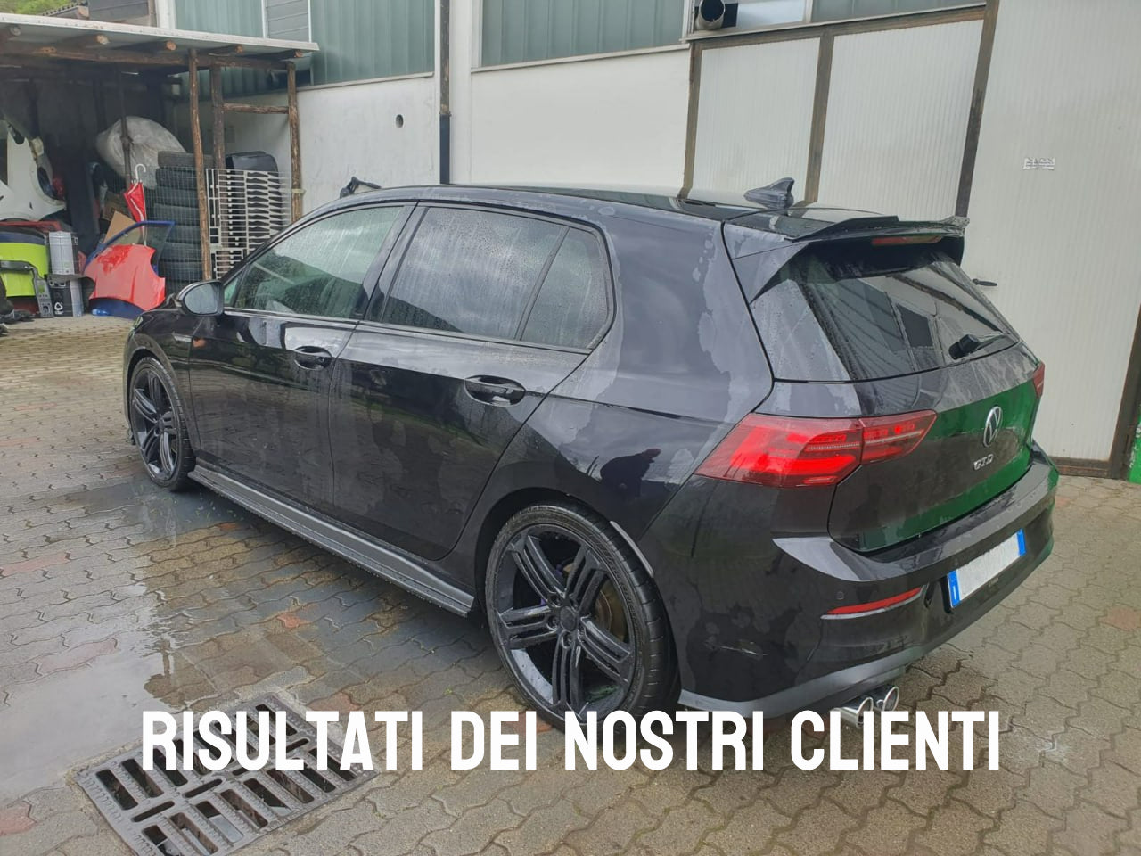 SOTTO MINIGONNE ADATTE PER GOLF 7 7.5 2012-2020 NERO LUCIDO