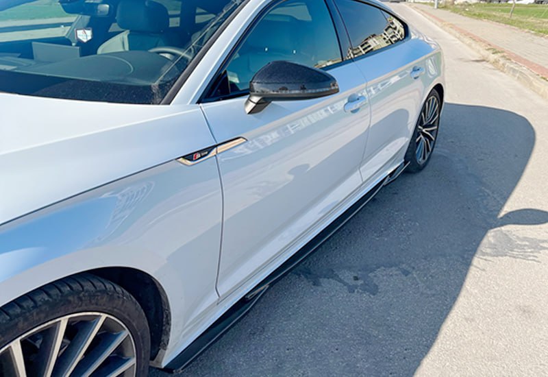 Sotto minigonne adatto per Audi A5 B9 FL 2019+ Extension S5 S Linenero lucido